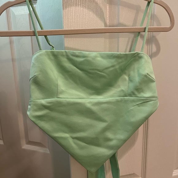 Princess Polly Green Scarf Top - Picture 2 of 4